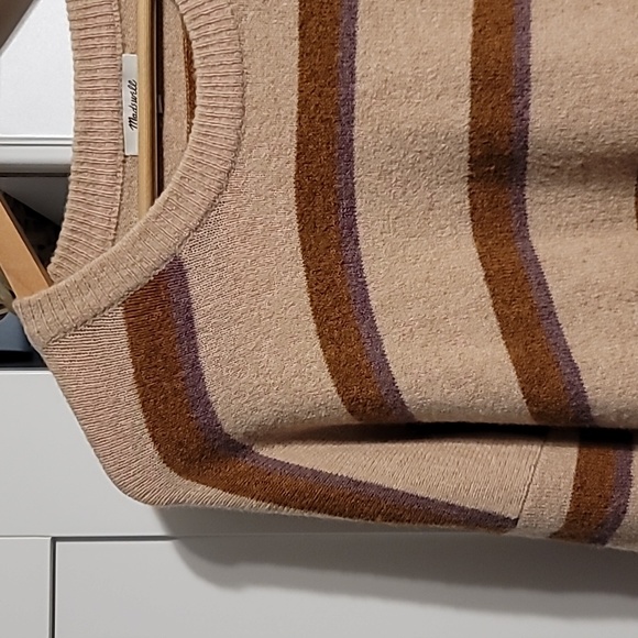 Madewell Westlake Striped Pullover Sweater Womens Small Multi Coziest Yarn Comfy - Picture 4 of 11